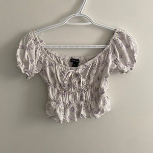 floral crop top